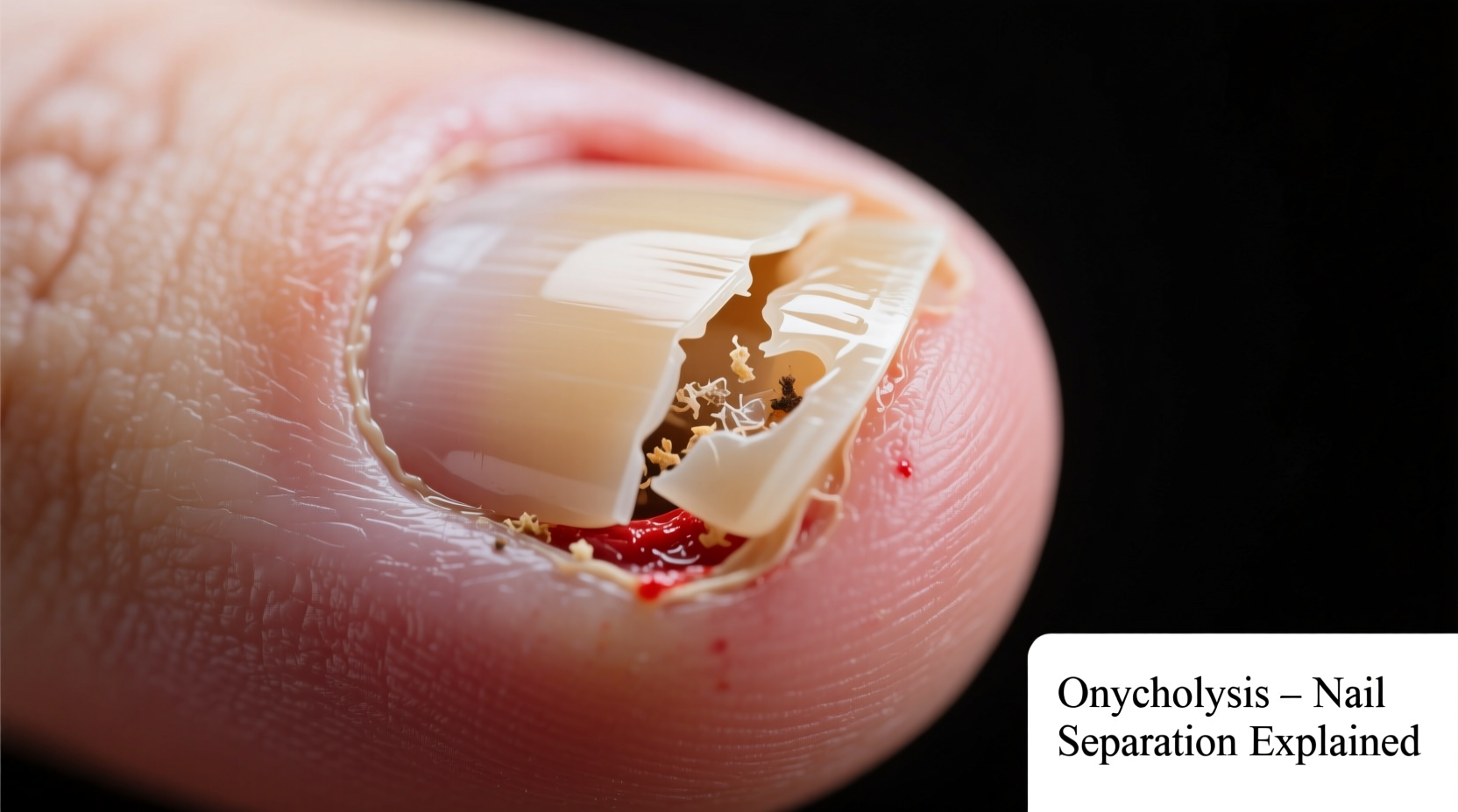toenail separating causes treatment onycholysis explained