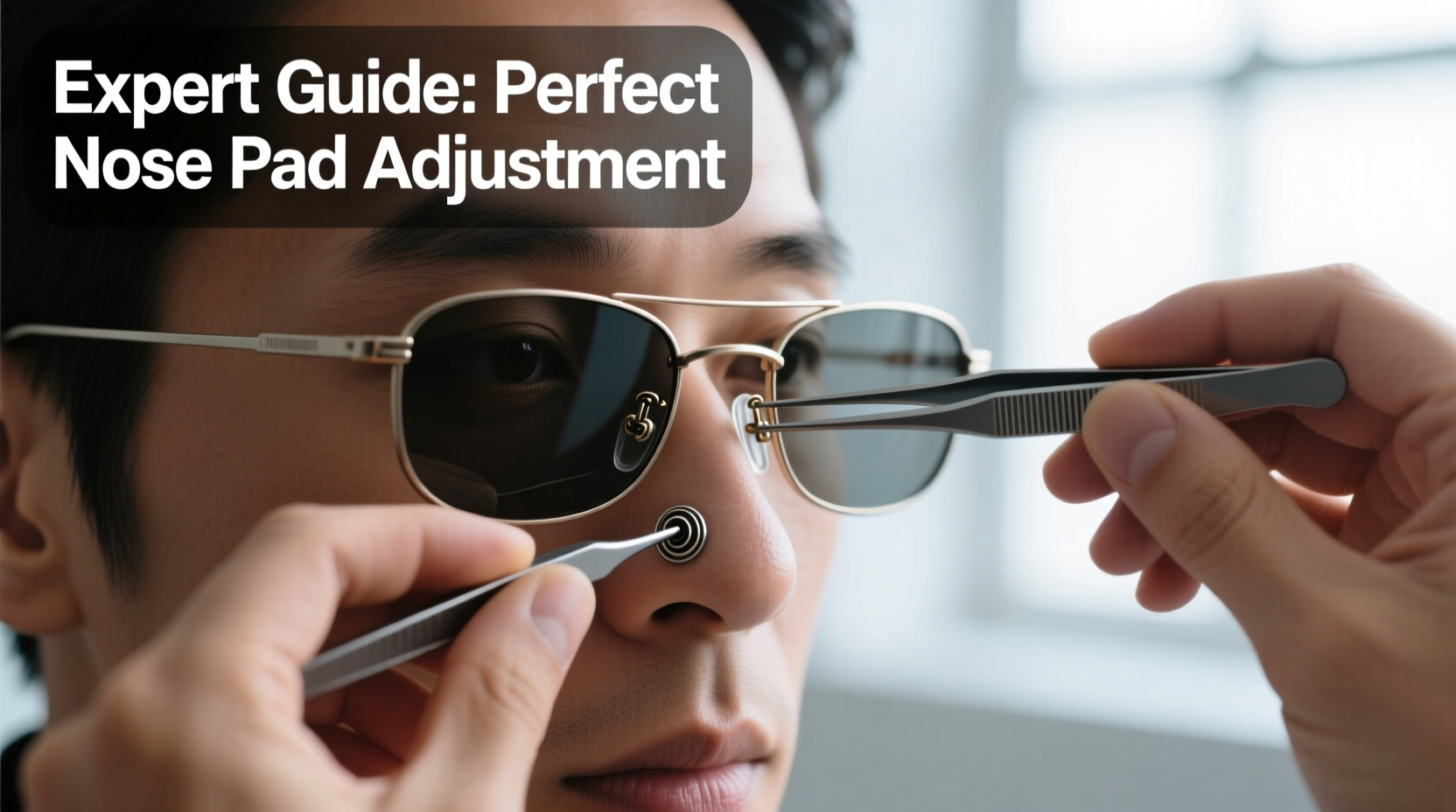 expert guide to comfort how to precisely adjust nose pads on rimless sunglasses