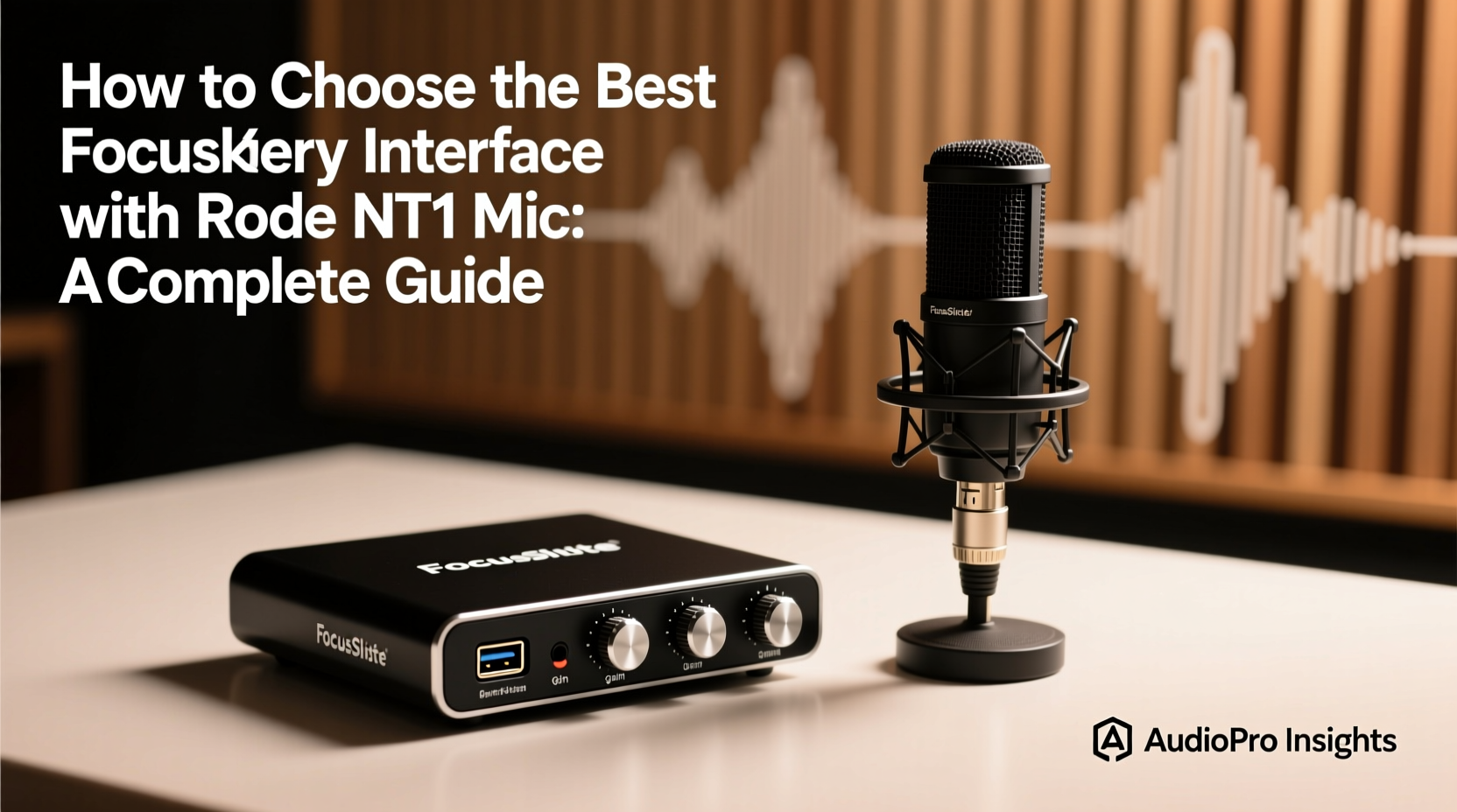focusrite interface with rode nt1 mic
