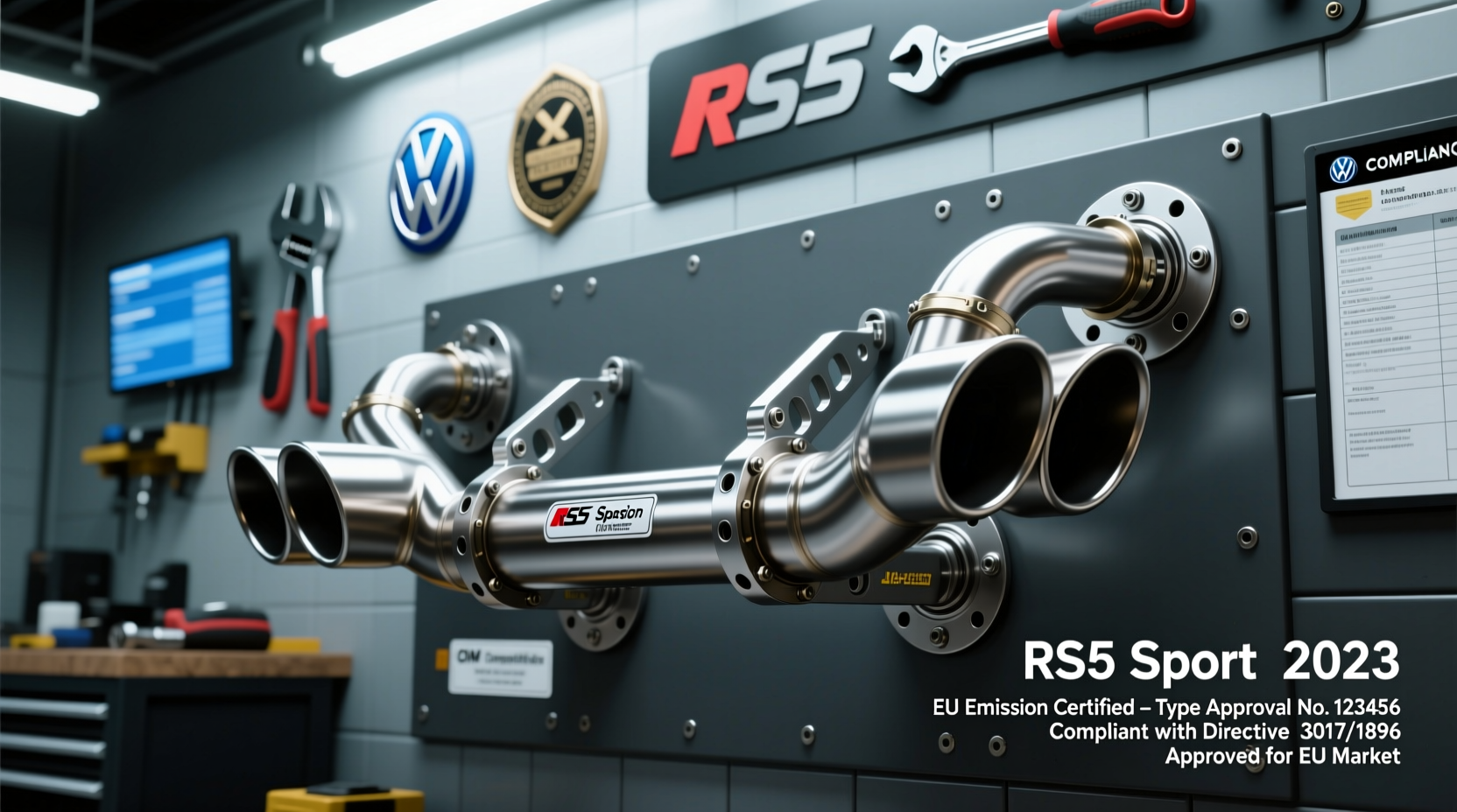 rs5 sport exhaust eu installation