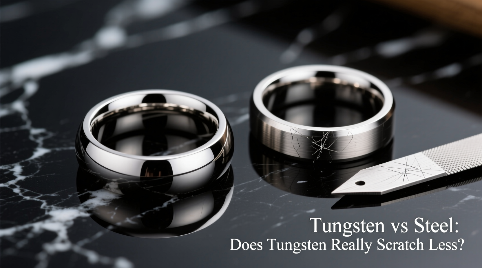 tungsten vs steel rings does tungsten really scratch less or is it just hype
