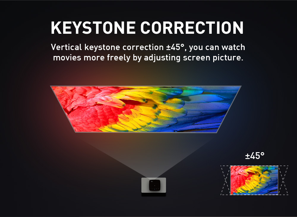 Full HD 1920*1080 WIFI  BT Projector Short throw 4K 1080p DLP Projector for Home Cinema