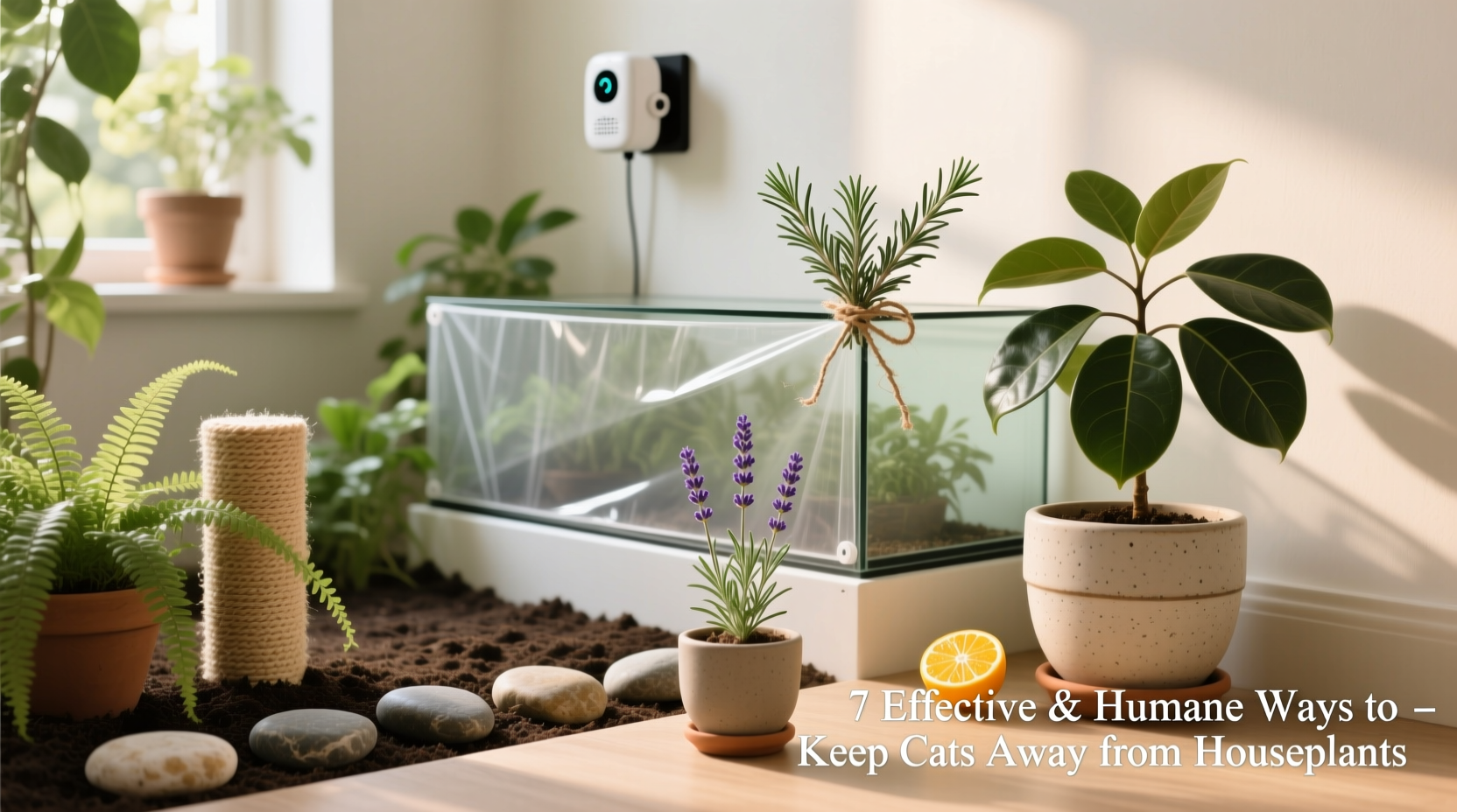 7 effective and humane ways to keep cats away from your house plants without harm