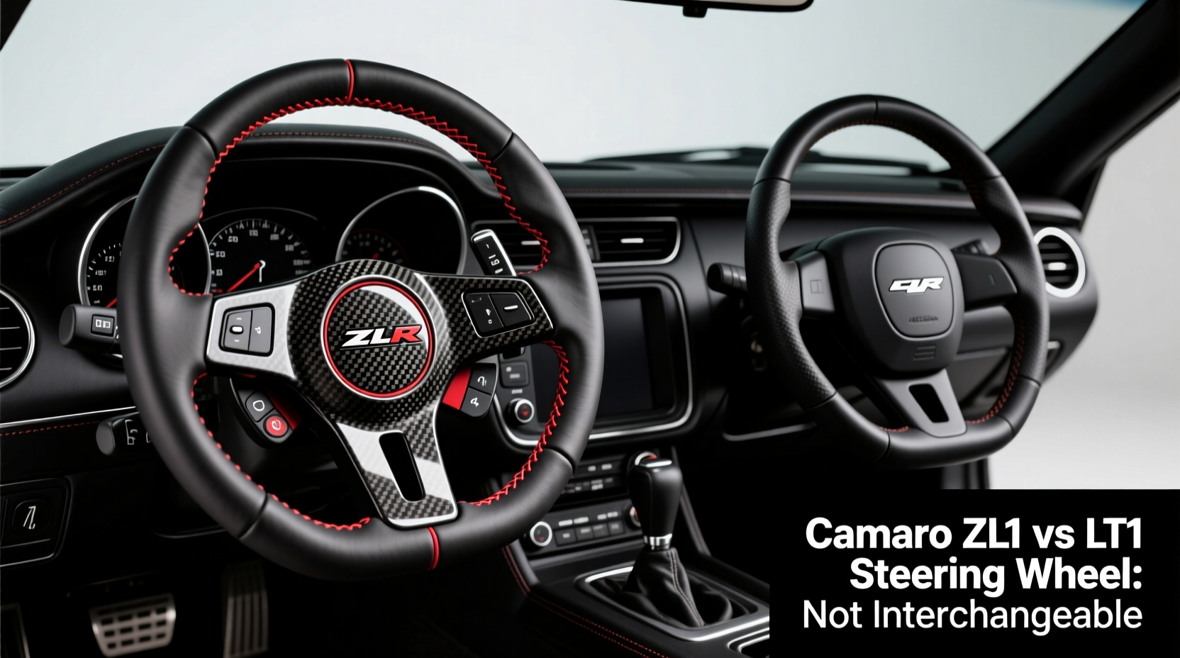 camaro zl1 vs lt1 steering wheel