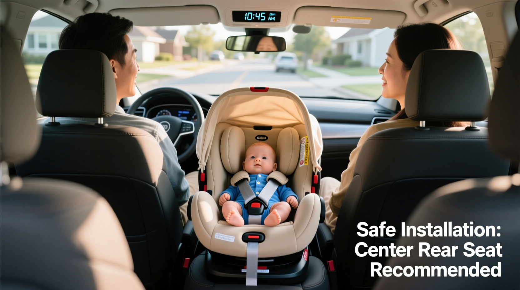can you put infant car seat in the middle