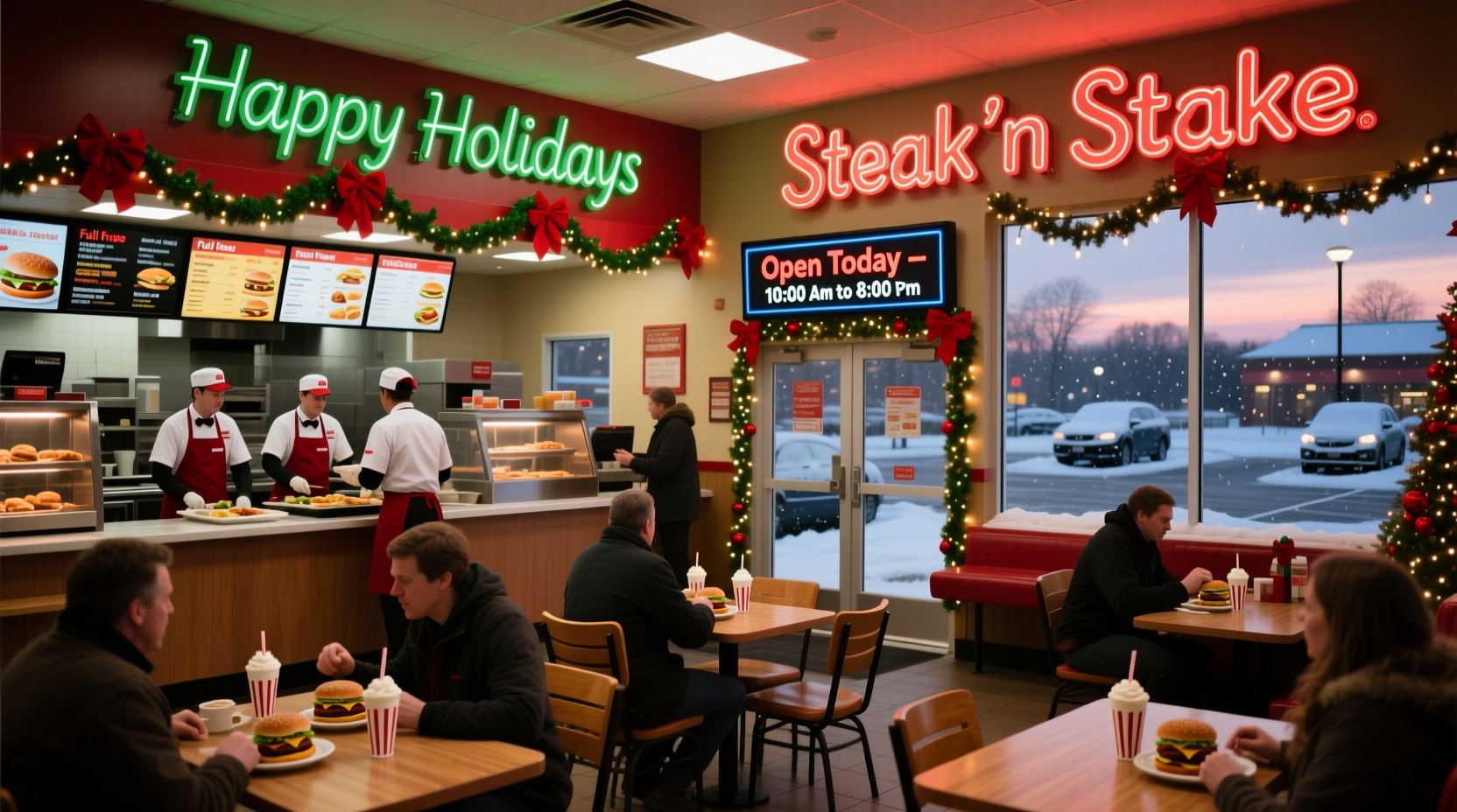is steak n shake open on christmas day