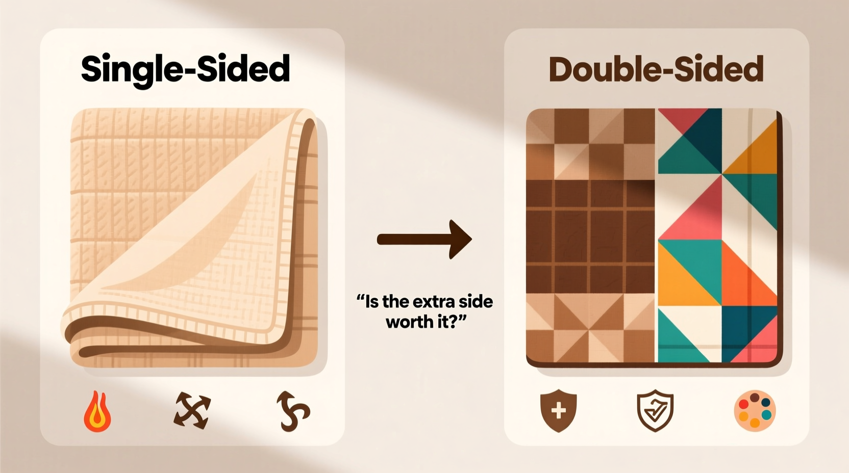 double vs single sided blanket is the extra side worth it