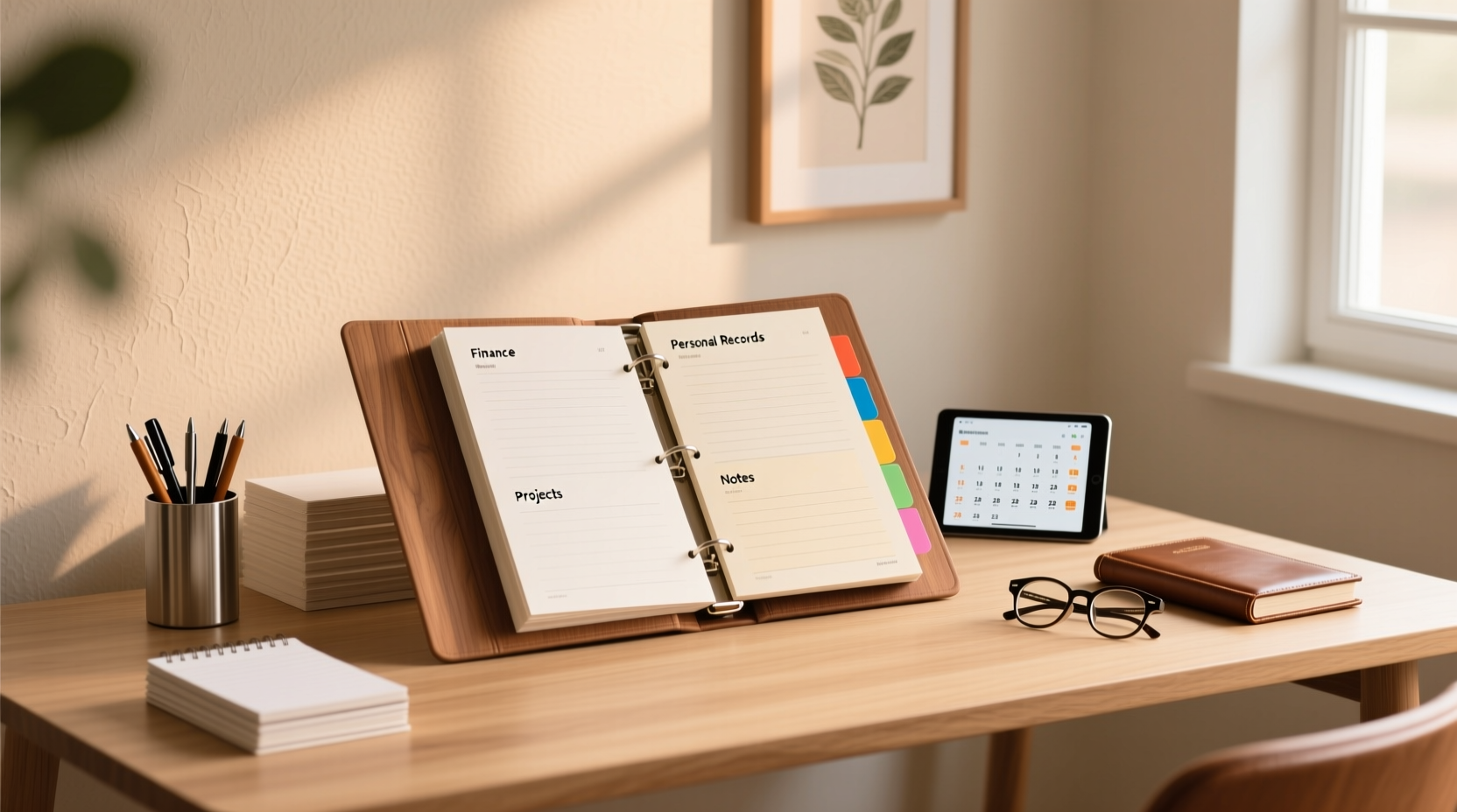 organize all your paper with a central home binder