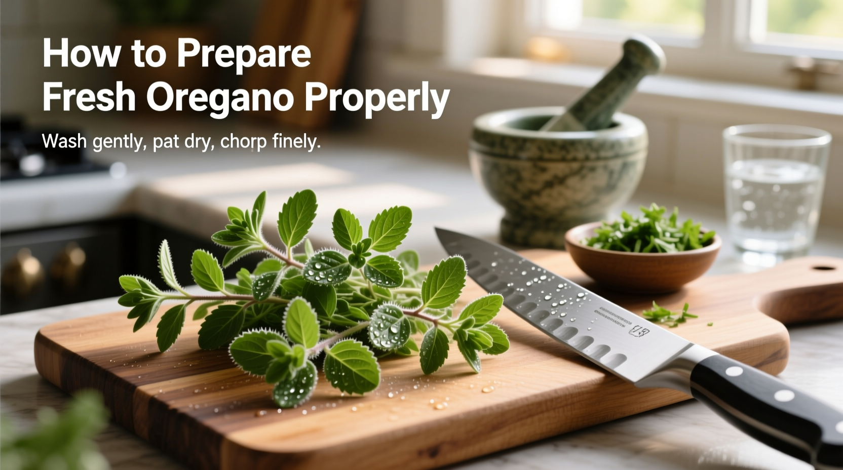 how do you prepare fresh oregano