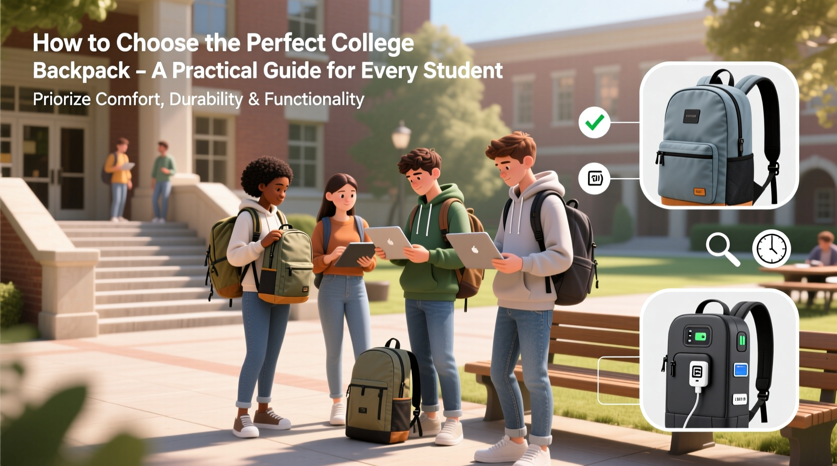 how to choose the perfect college backpack a practical guide for every student