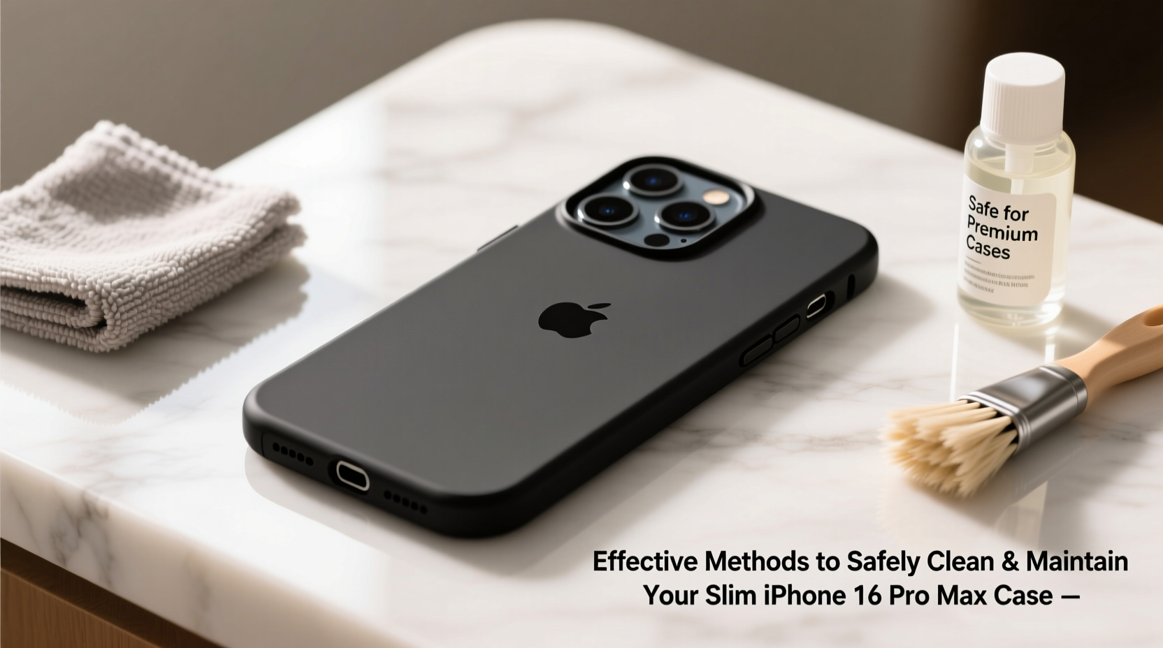 effective methods to safely clean and maintain your slim iphone 16 pro max case