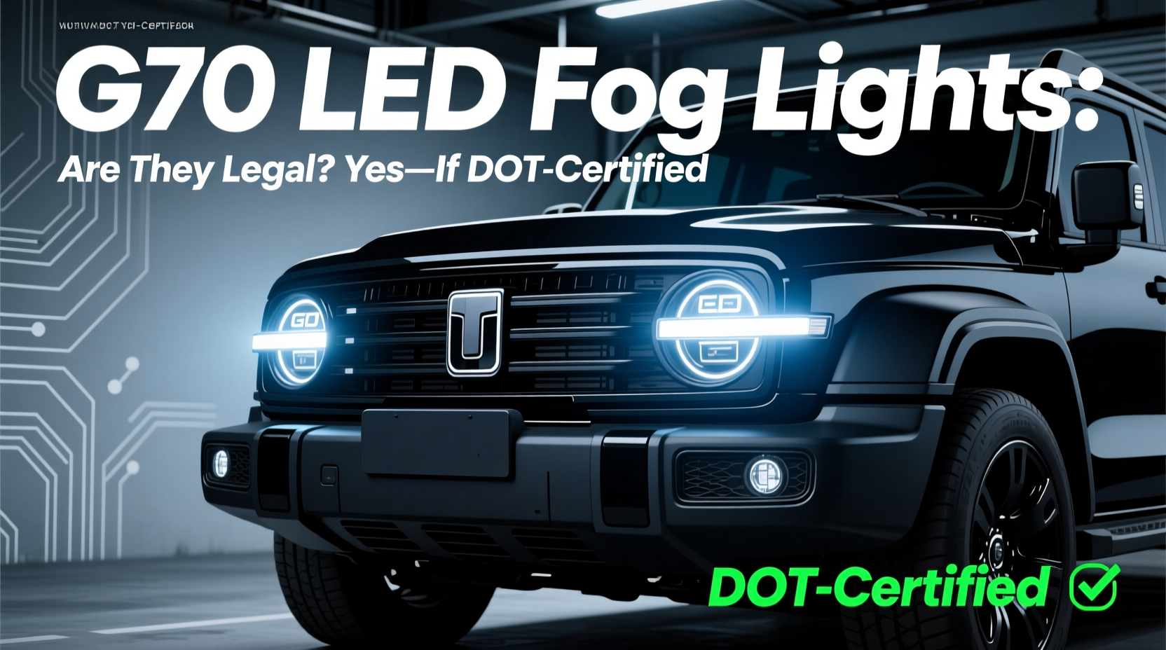 g70 led fog lights legality
