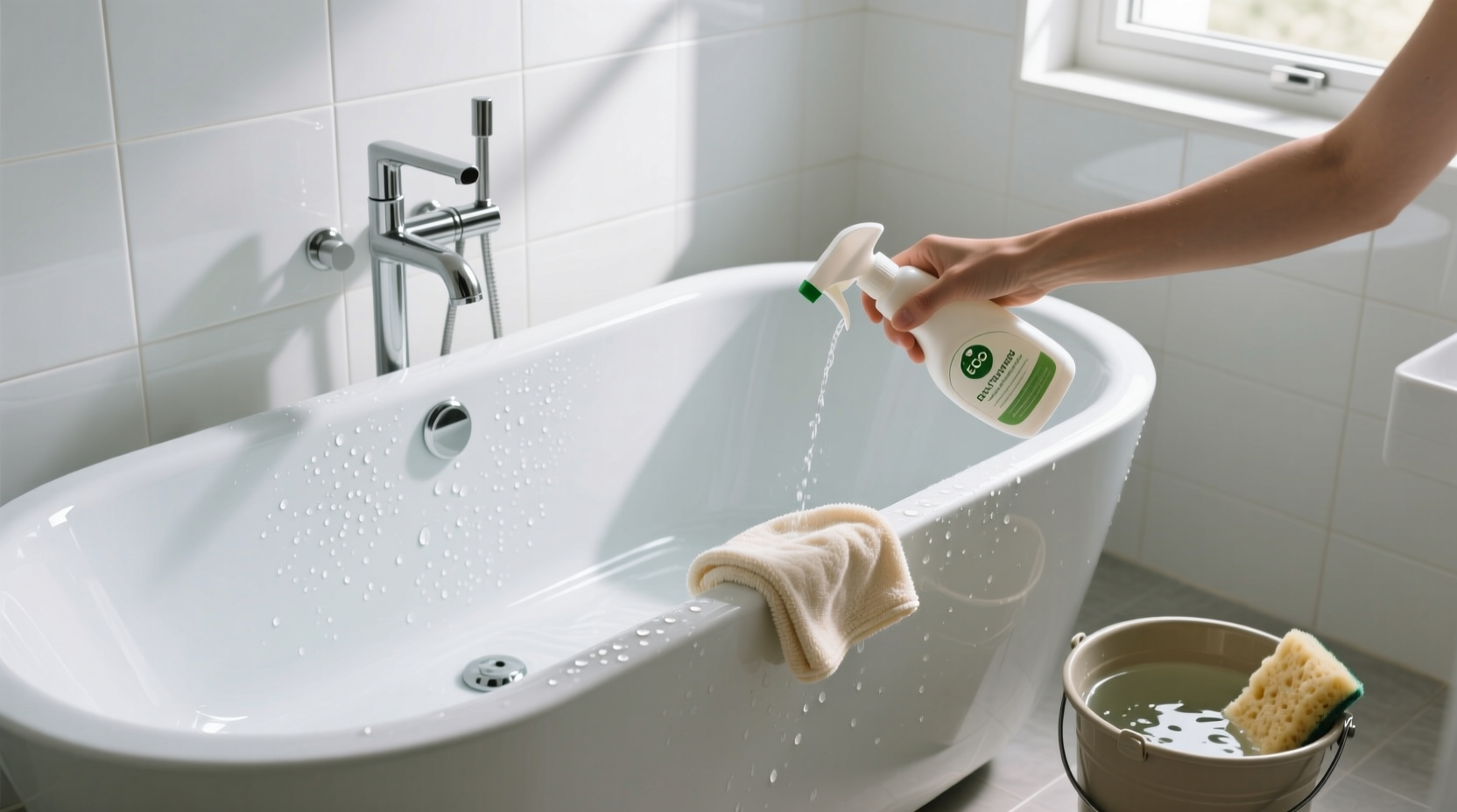how to clean bathtub