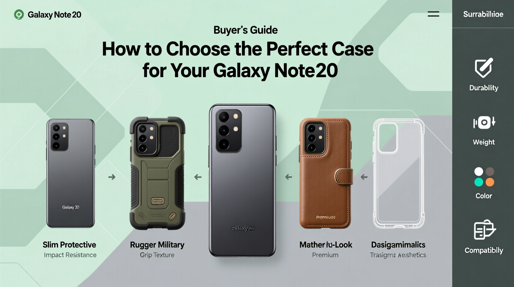 how to choose the perfect case for your galaxy note 20 a practical buyers guide