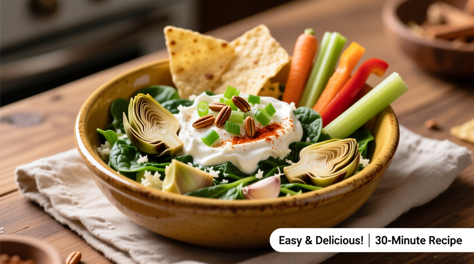 Easy Artichoke Spinach Dip Recipe Ready in 15 Minutes