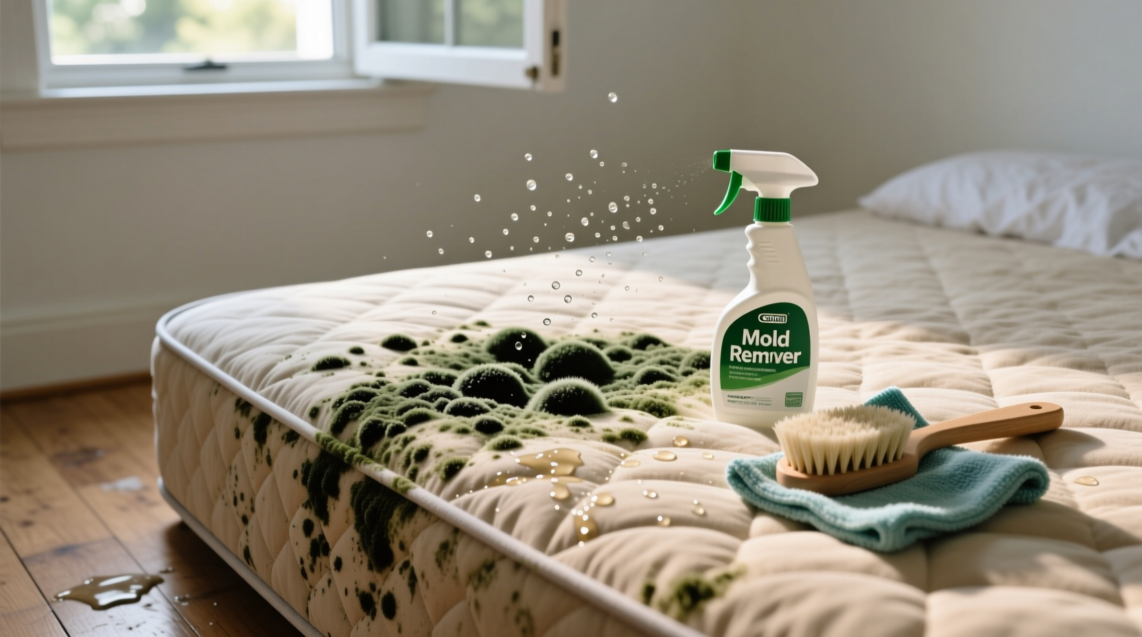 how to clean mold on mattress