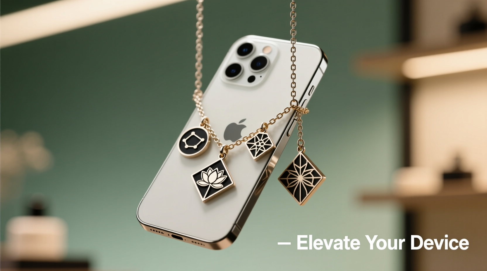 unique and stylish ways to personalize your phone using a hanging chain