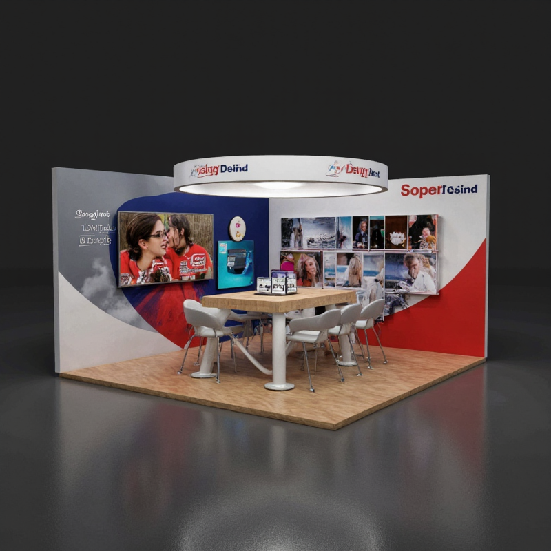 3D Booth Design Software for Architects, material: aluminum alloy, sleek, innovative, versatile, detailed.