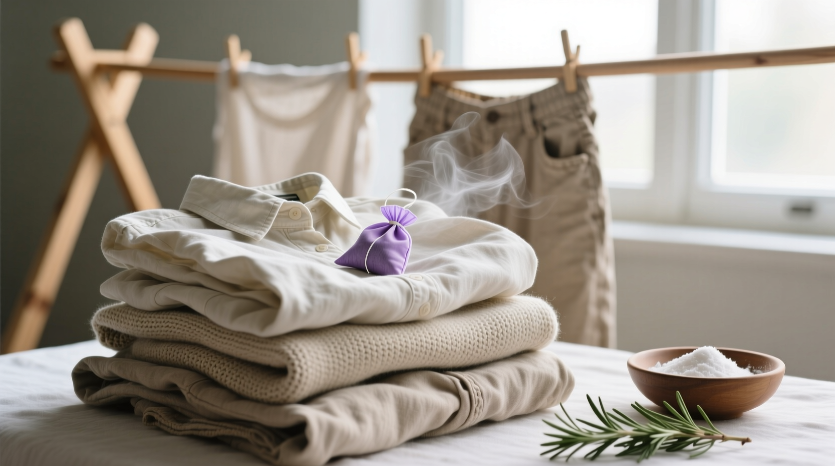 how to remove odors from hand me down clothes