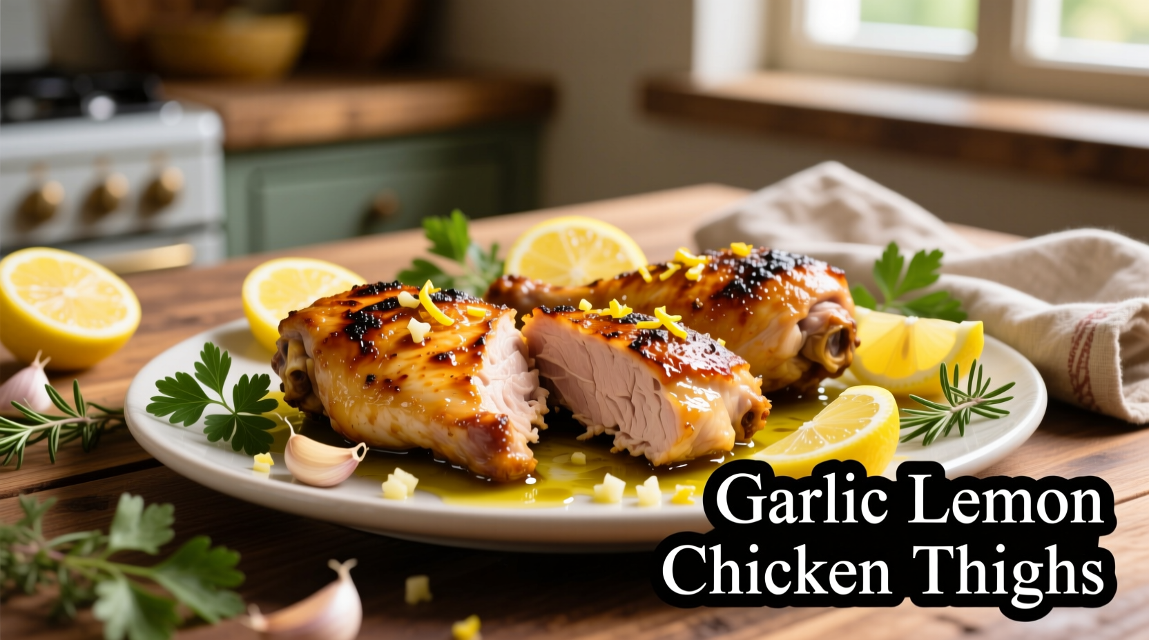 garlic lemon chicken thighs