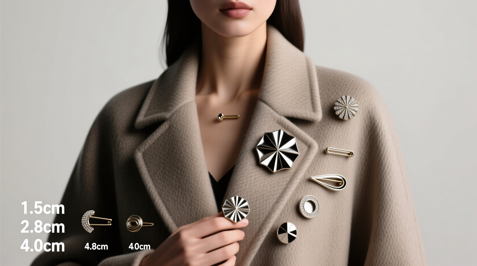 a practical guide to selecting the ideal brooch pin size for your coat