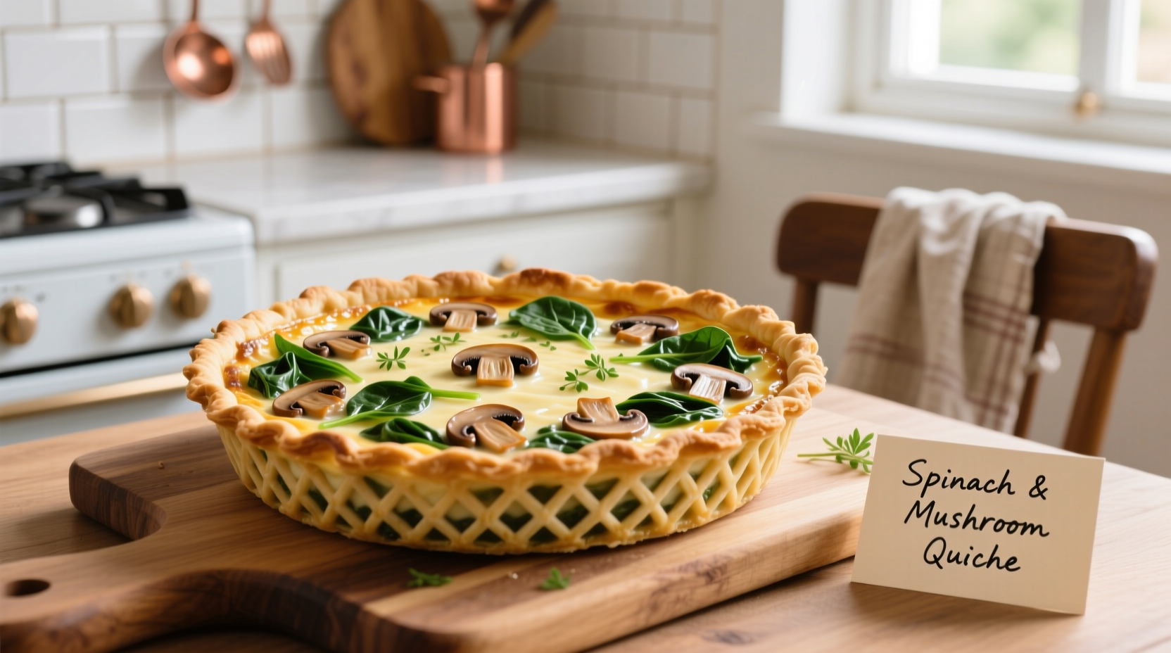 Perfect Spinach Mushroom Quiche Recipe in 90 Minutes