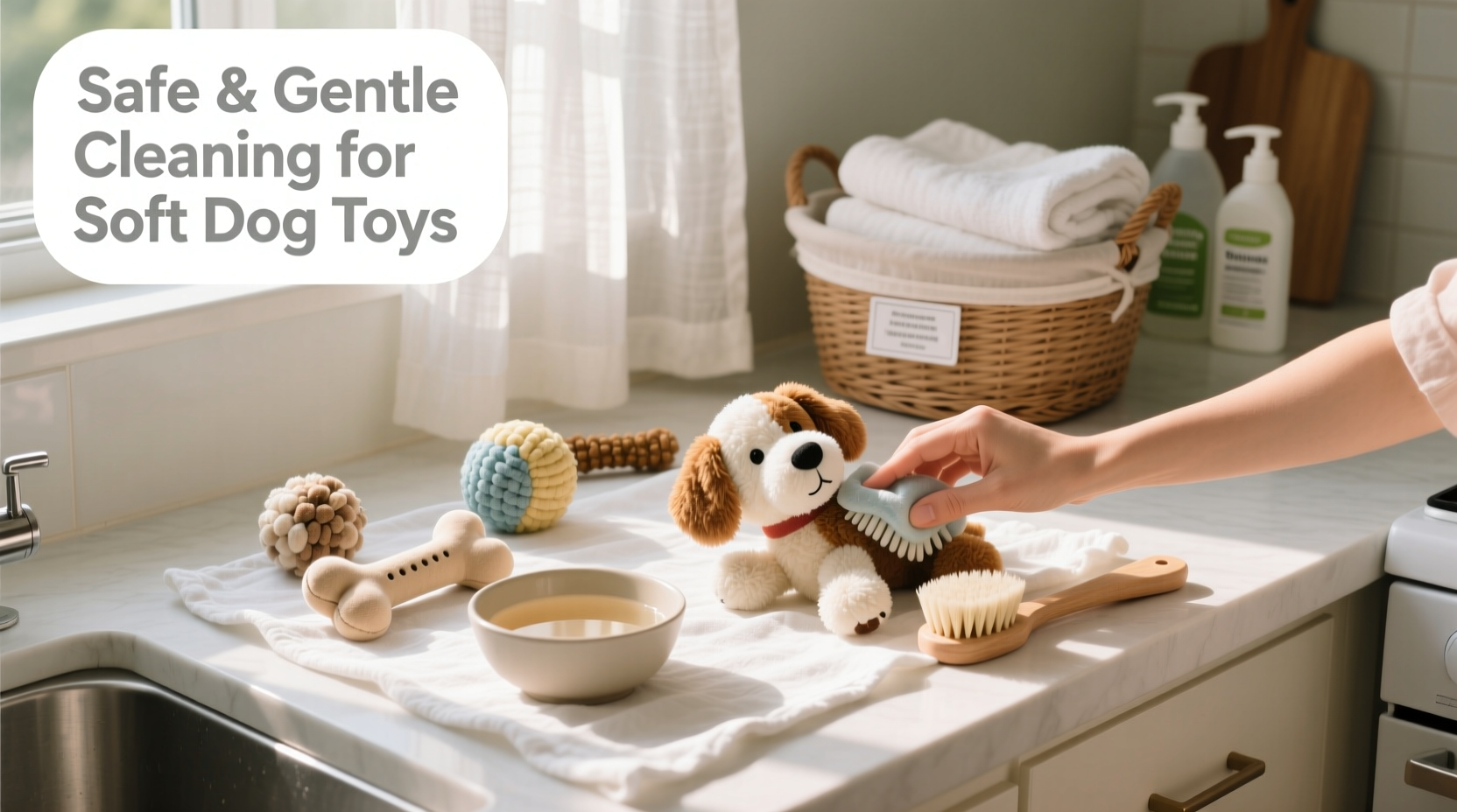 effective and gentle methods to clean soft dog toys for a safe playtime