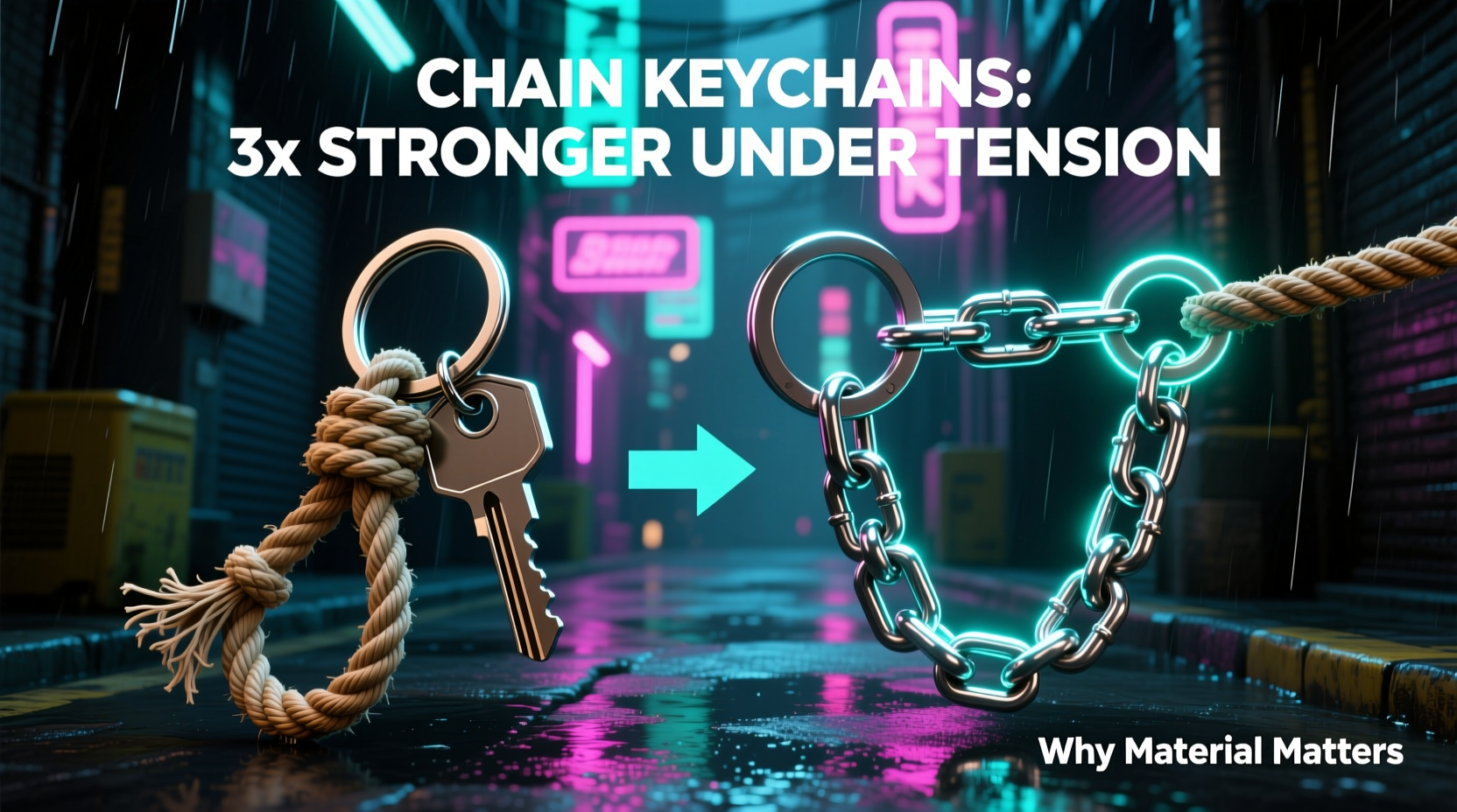 rope keychain vs chain keychain are chain keychains really that much stronger