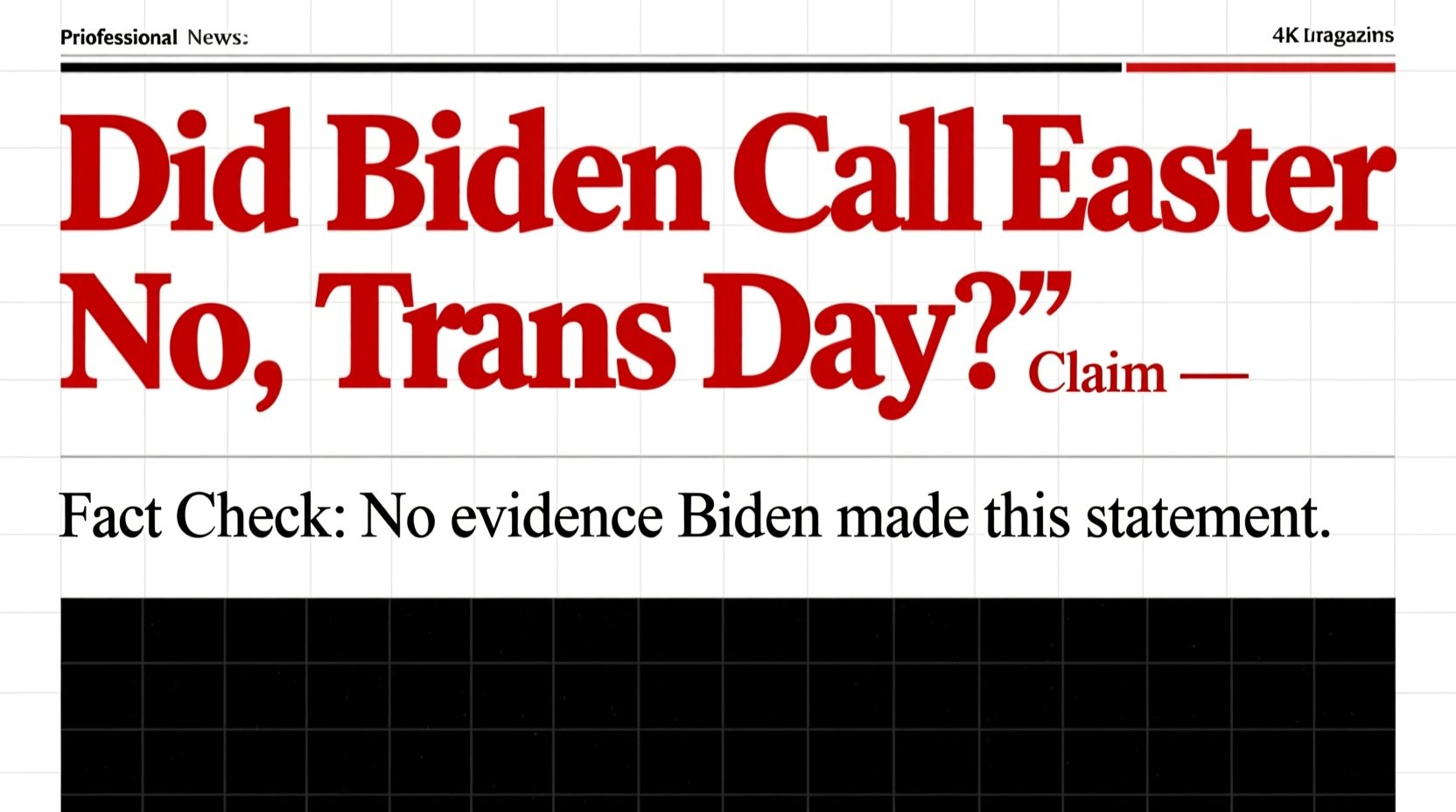 did biden call easter trans day