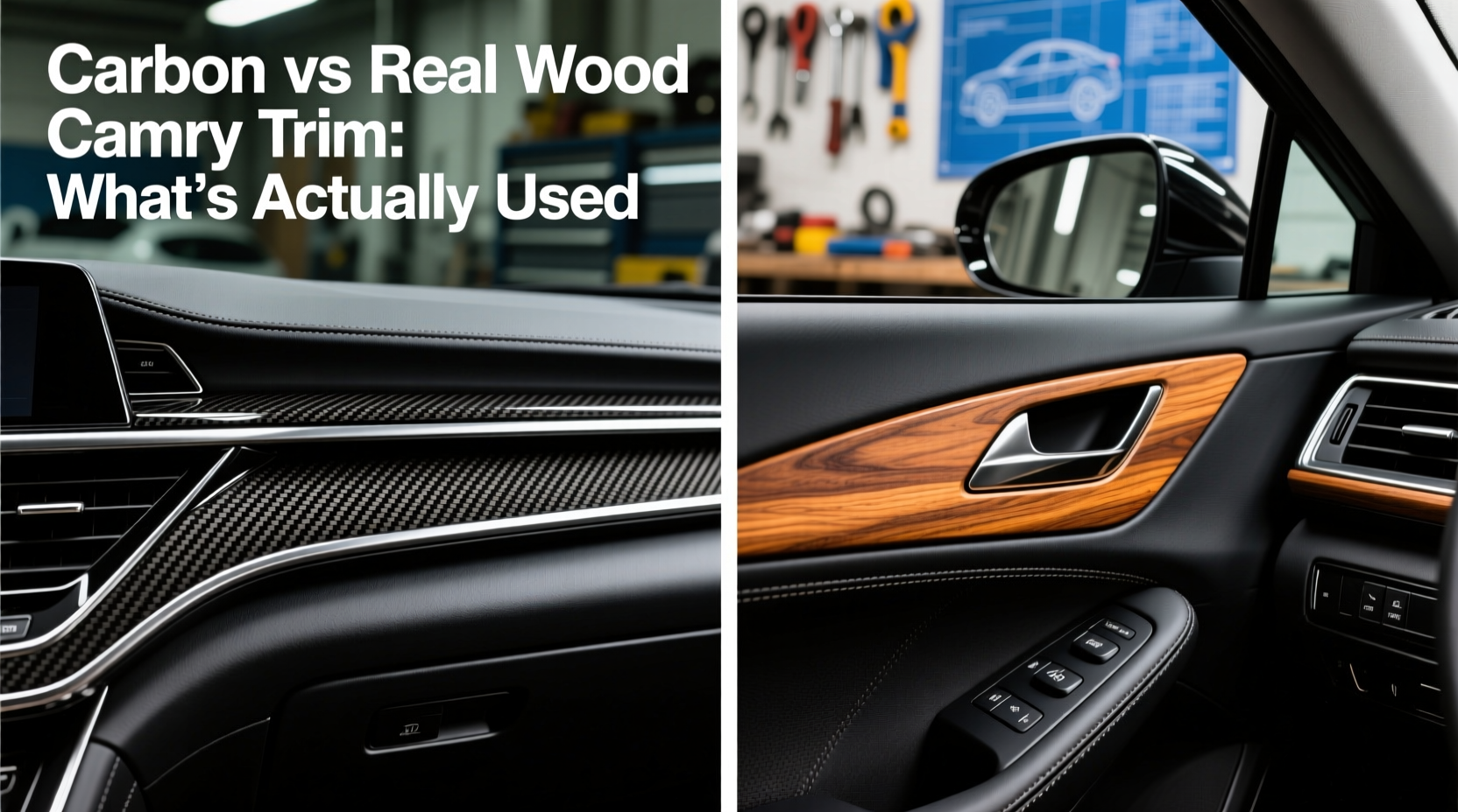 Carbon vs Real Wood Camry Trim: What’s Actually Used
