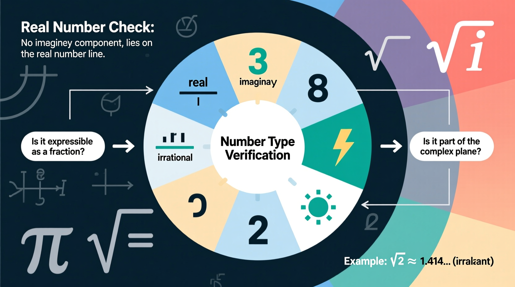 how to accurately verify if a number is real and understand its type