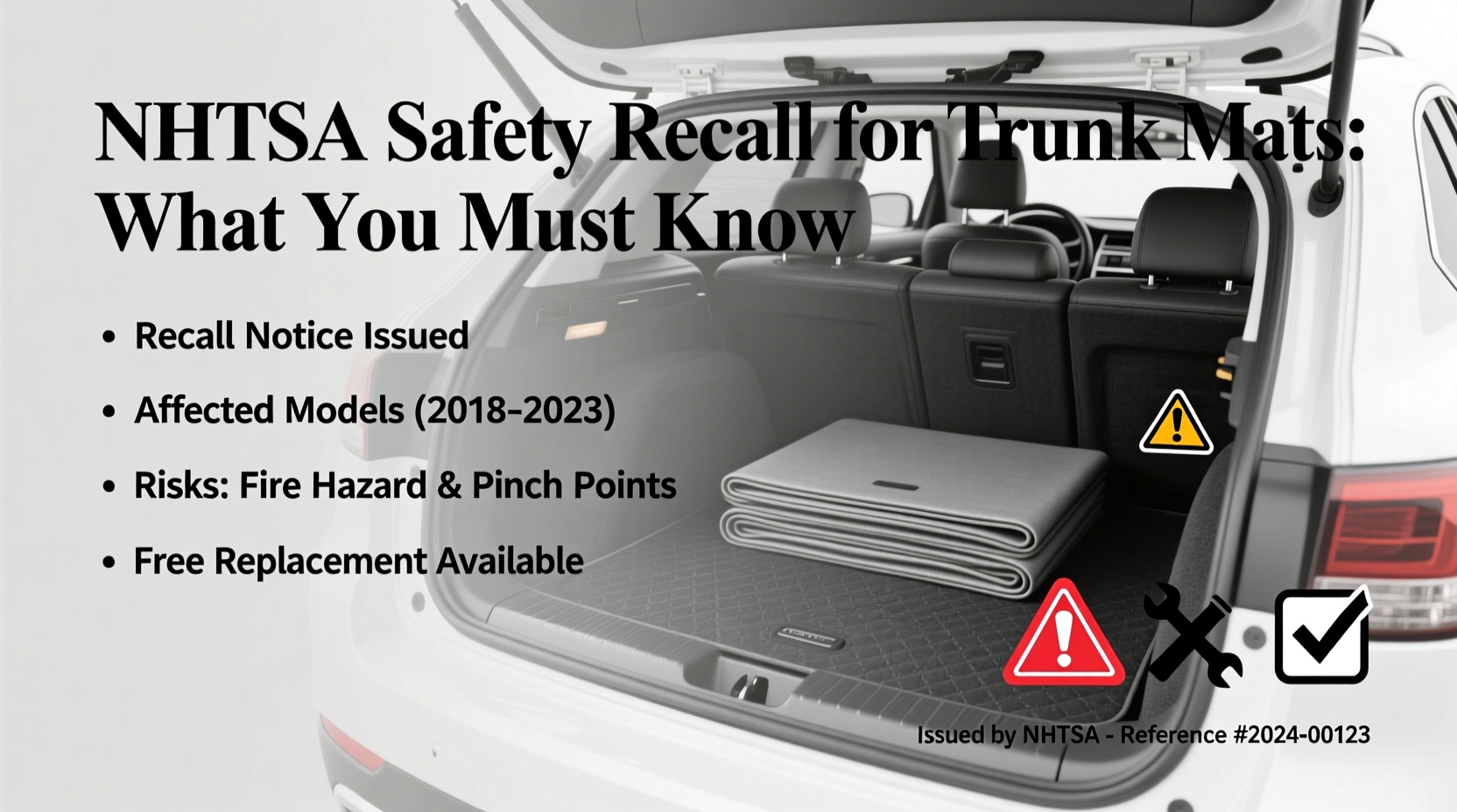 nhtsa safety recall trunk mats