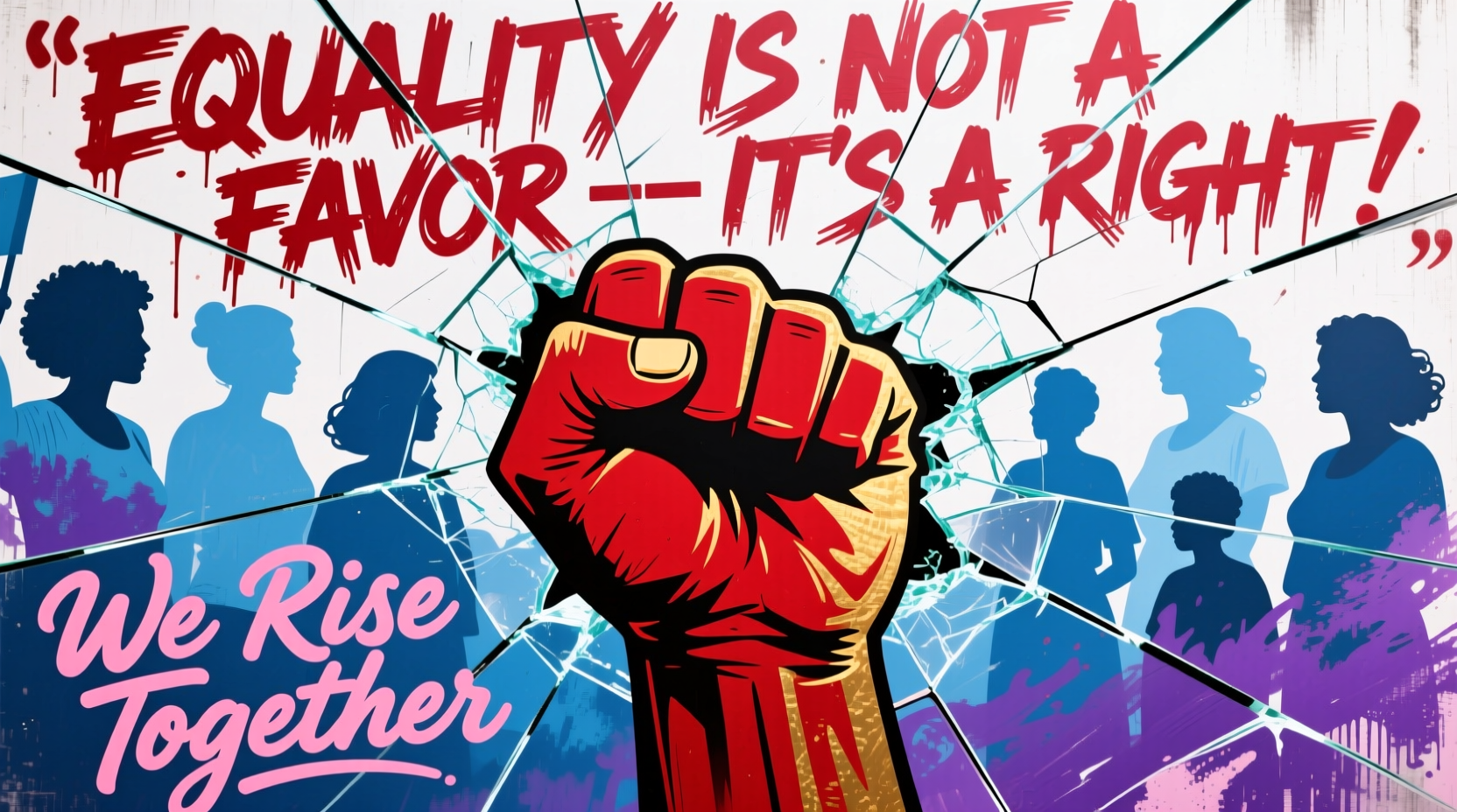 womens day protest sign