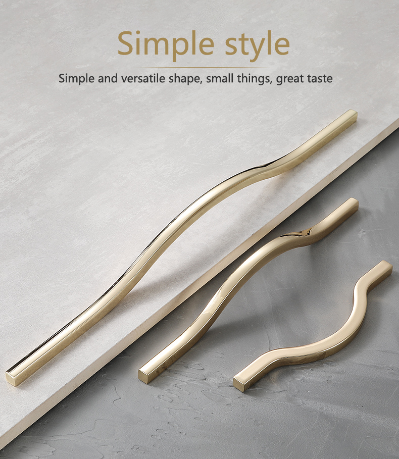 American style Zamak 128Mm Decorative Gold Furniture Hardware Pull Handle For Cabinet//
