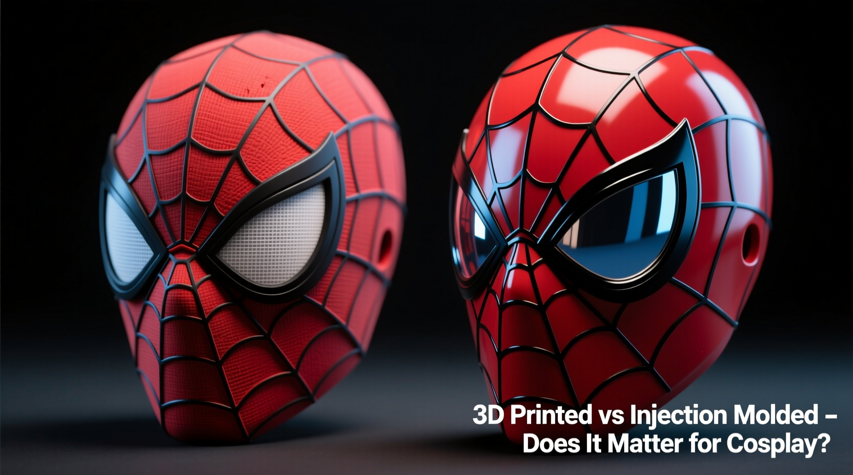 3d printed vs injection molded spider man mask does it really matter for cosplay