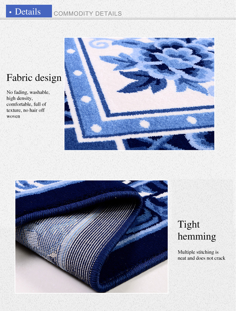 3D Top Quality Floor Rug Luxury Non Slip Playroom Kid Carpet Child Room Plastic Bag Living Room Chinese Style Customized Woven