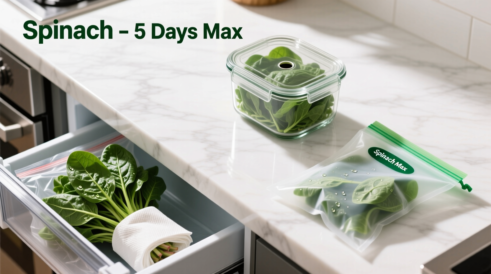 how to store spinach