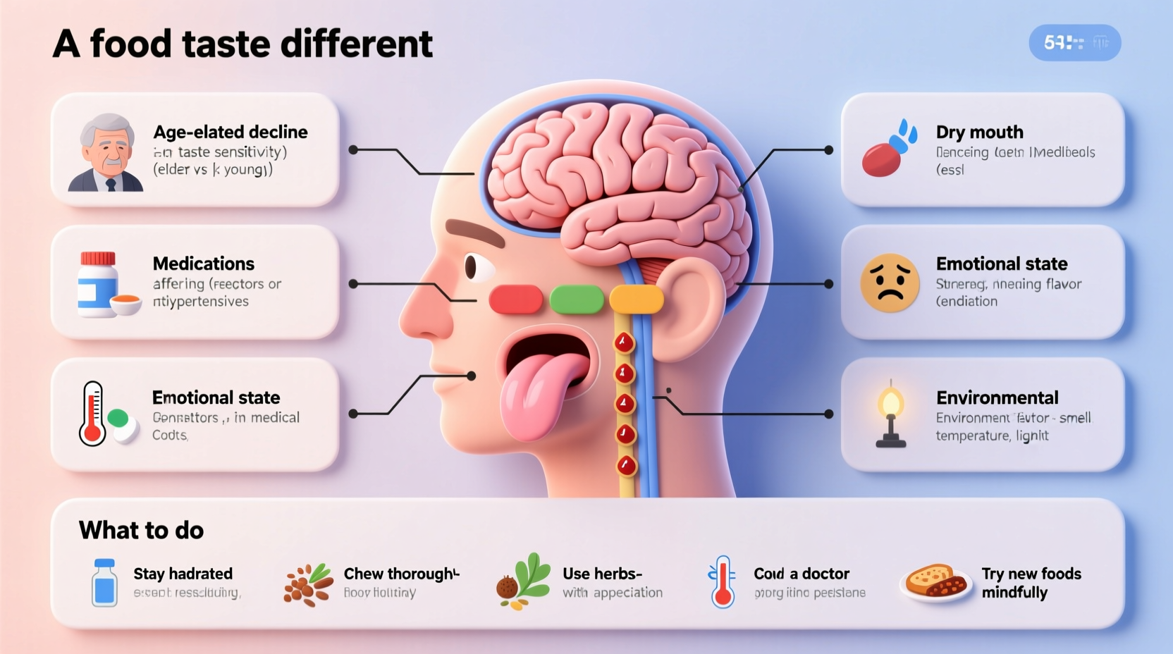 why does food taste different possible causes what to do