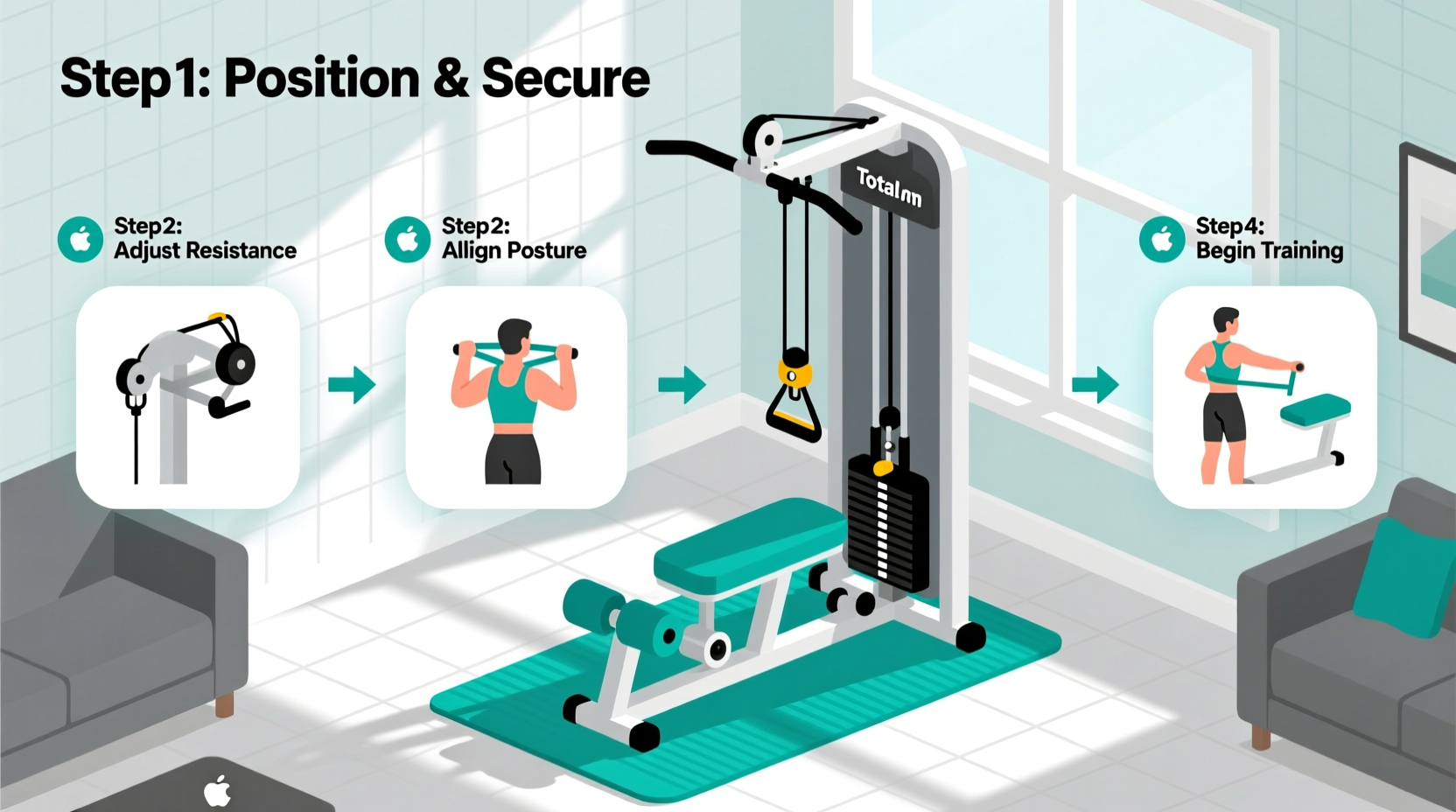 step by step guide to effortlessly setting up your total gym for optimal workouts