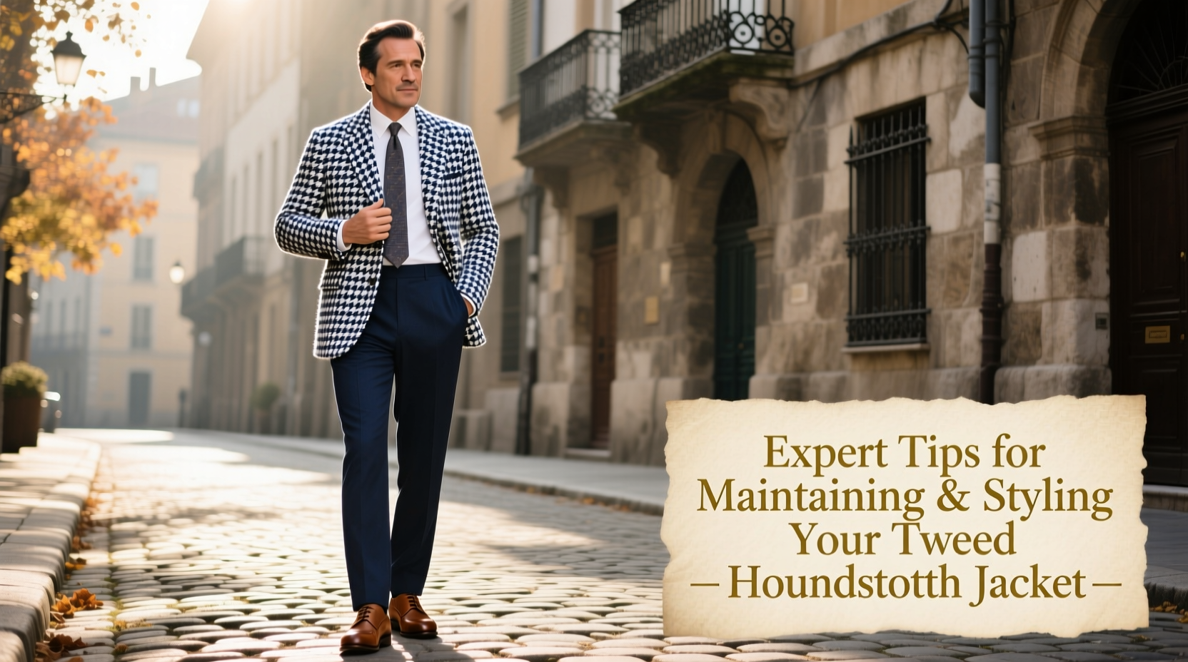 expert tips for maintaining and styling your tweed houndstooth jacket