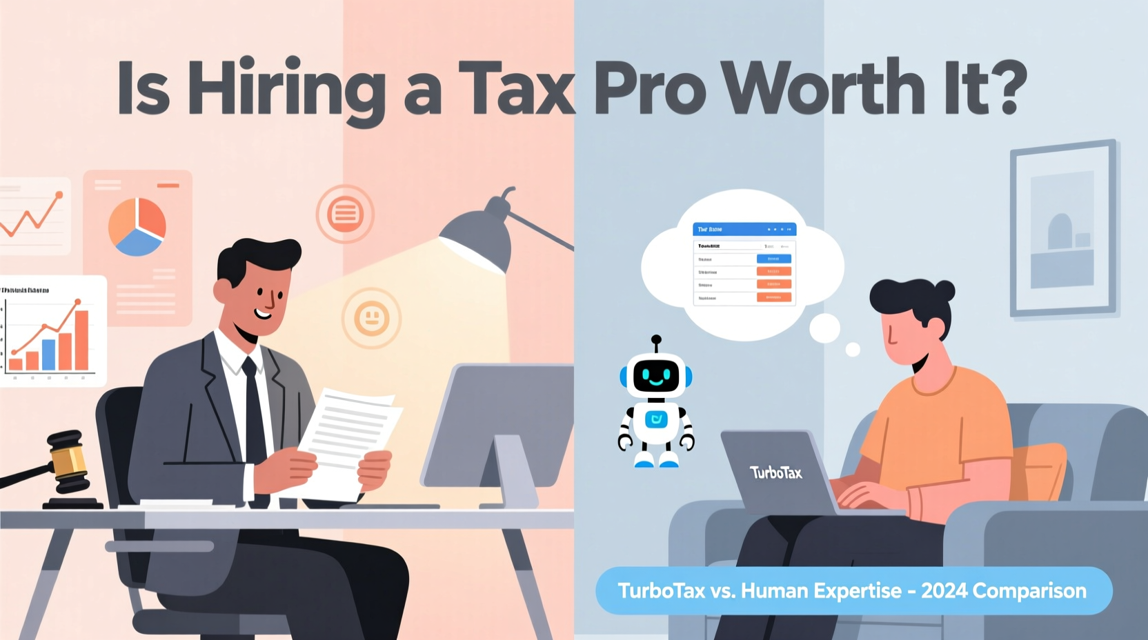 is paying a tax professional worth it or can i just use turbotax