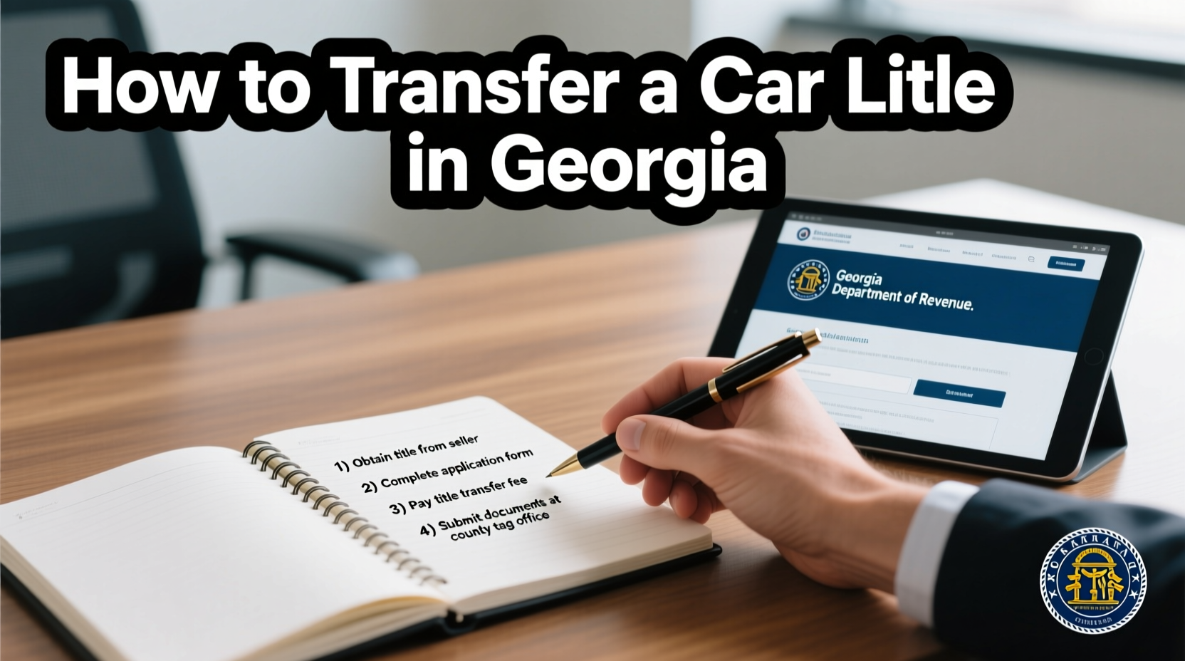how do i transfer a car title in georgia