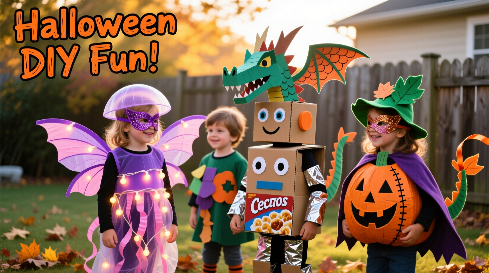 10 Easy DIY Halloween Costumes for Kids (No Sew!)