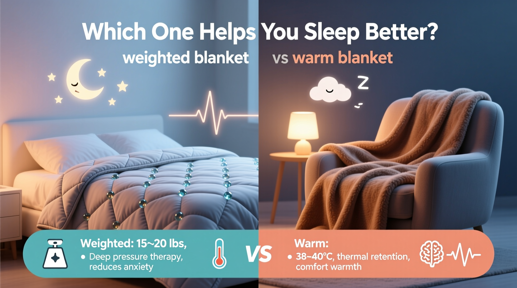 Weighted Vs Warm Blanket Which One Actually Helps You Sleep Better