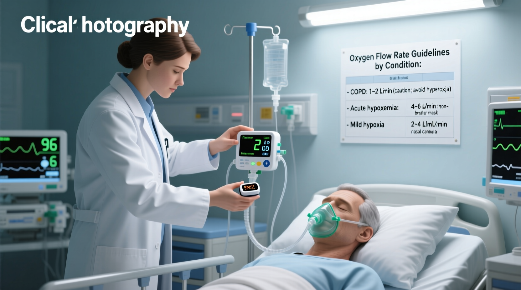 how to determine the right oxygen flow rate for patient care practical guidelines for safe oxygen therapy