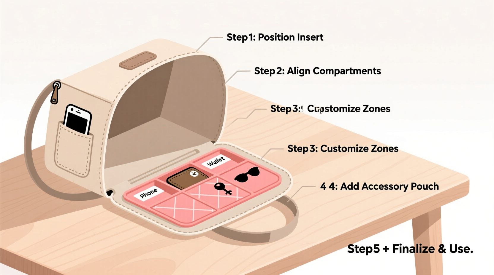 step by step guide to installing an organizer insert in your bucket bag for maximum efficiency
