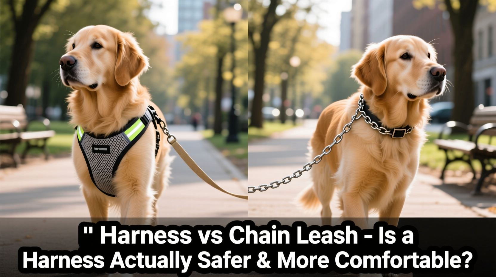 dog harness vs chain leash is a harness actually safer more comfortable