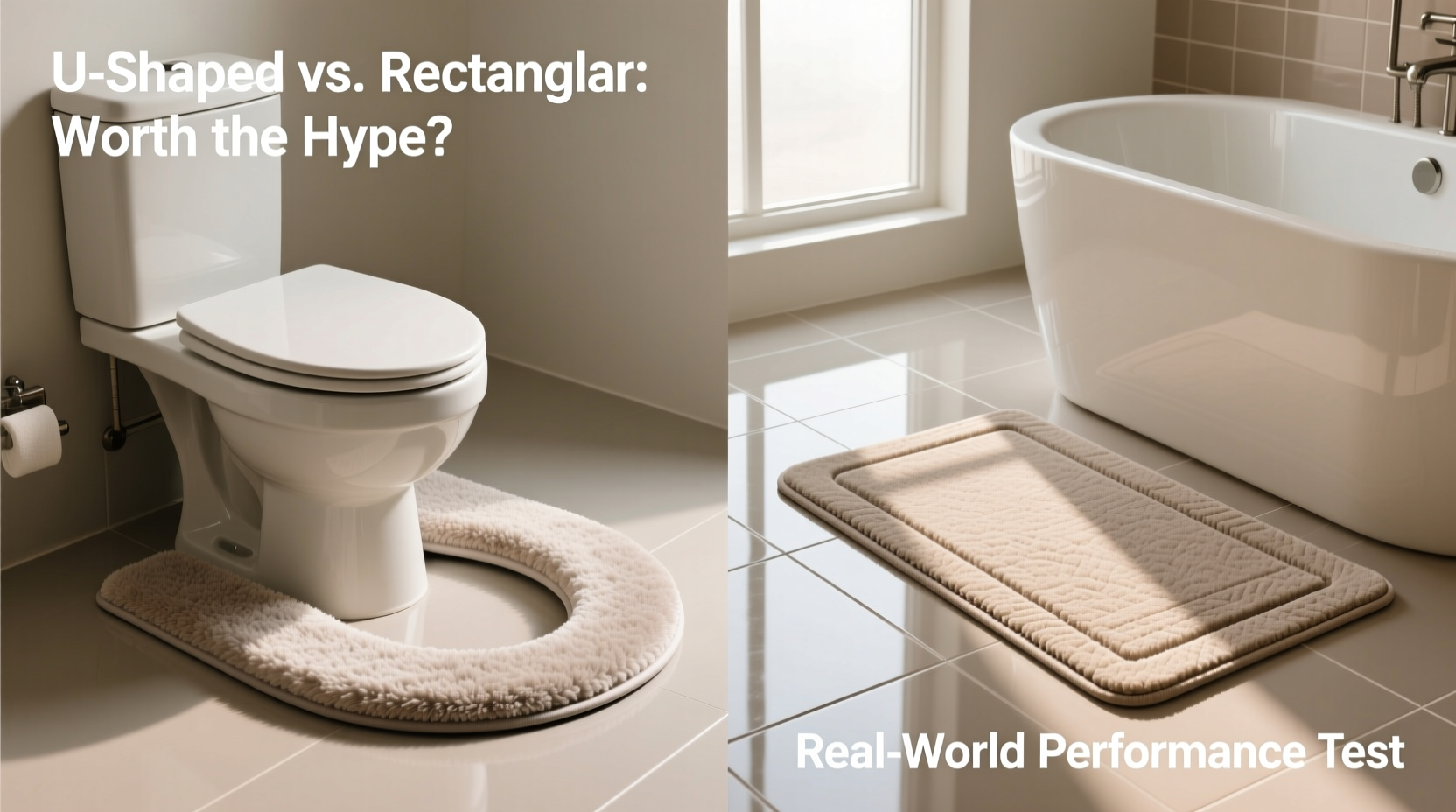 u shaped toilet mats vs rectangular bath mats are u shaped mats worth the hype or just a weird trend