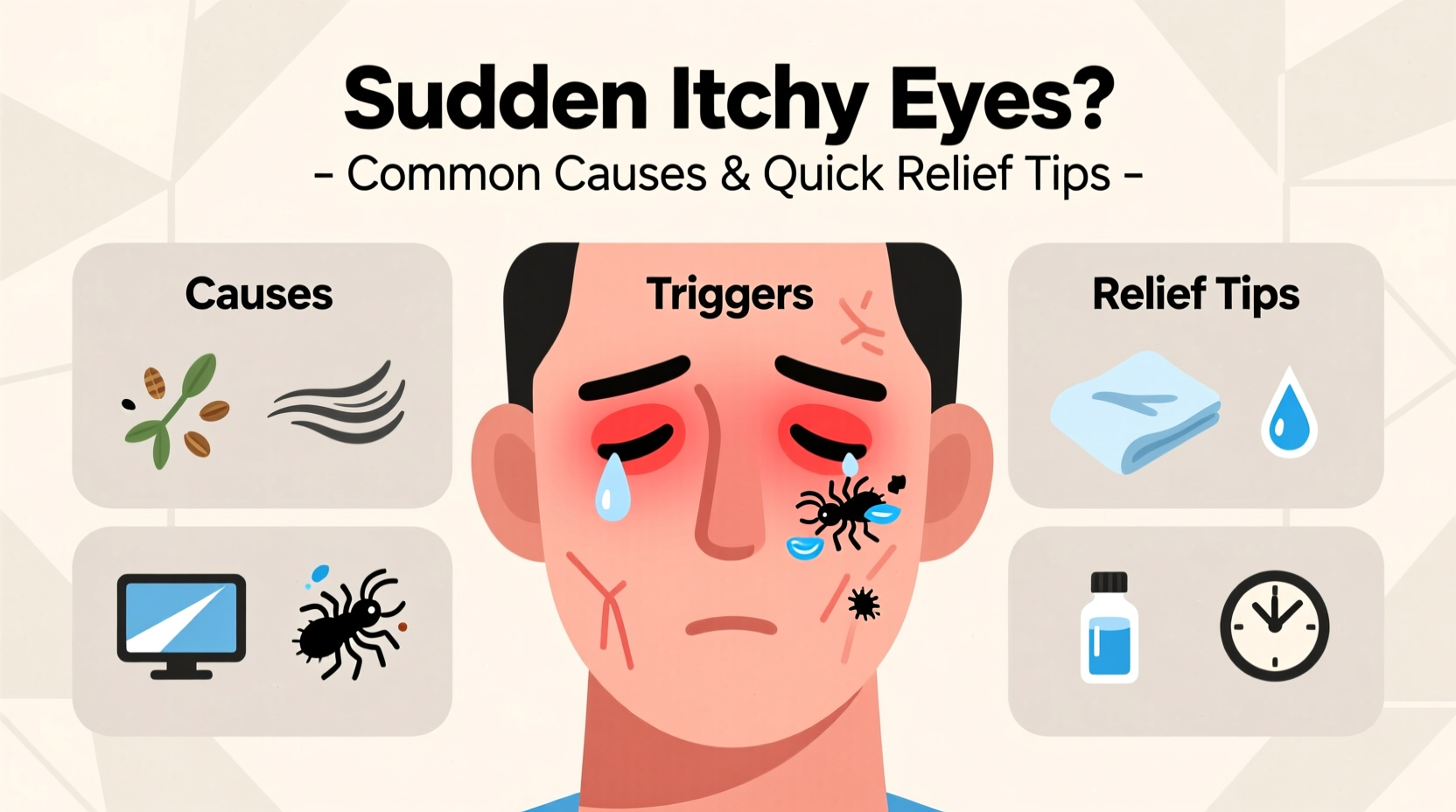 sudden itchy eyes common causes and quick relief tips