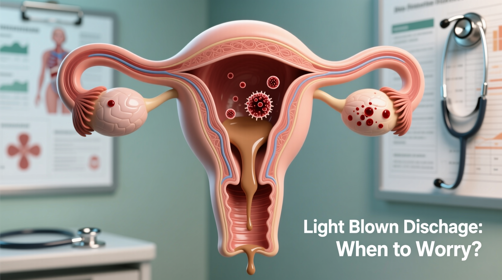 why is my discharge light brown causes when to worry